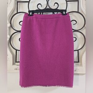Purple Ann Taylor Curvy Fit Skirt in size 10